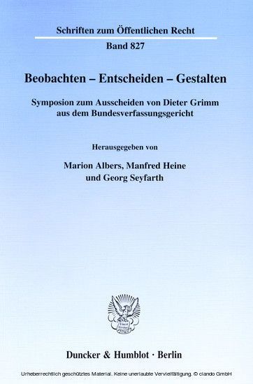 Beobachten - Entscheiden - Gestalten. main product photo