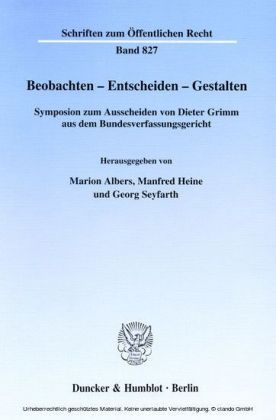 Beobachten - Entscheiden - Gestalten.