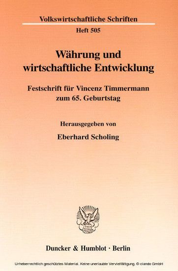 Währung und wirtschaftliche Entwicklung. main product photo