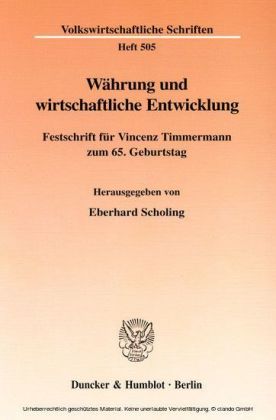 Währung und wirtschaftliche Entwicklung.