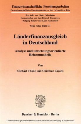 Länderfinanzausgleich in Deutschland.