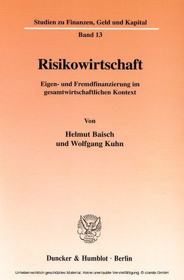 Risikowirtschaft. main product photo