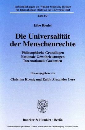 Die Universalität der Menschenrechte.