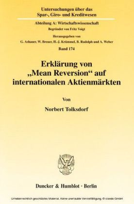 Erklärung von »Mean Reversion« auf internationalen Aktienmärkten.