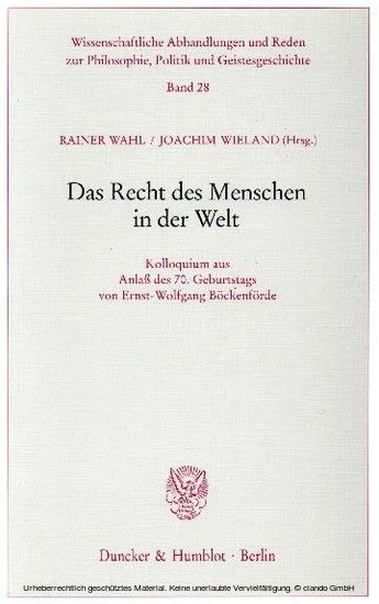 Das Recht des Menschen in der Welt. main product photo