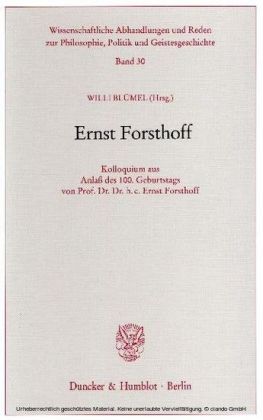Ernst Forsthoff.