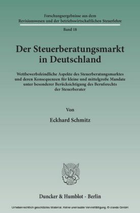 Der Steuerberatungsmarkt in Deutschland.