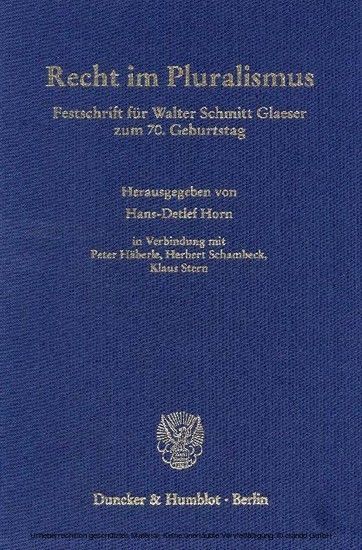 Recht im Pluralismus. main product photo