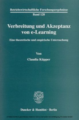Verbreitung und Akzeptanz von e-Learning.