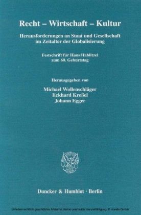 Recht - Wirtschaft - Kultur.