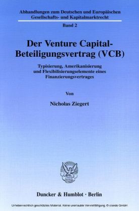 Der Venture Capital-Beteiligungsvertrag (VCB).