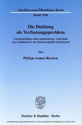 Die Duldung als Verfassungsproblem.