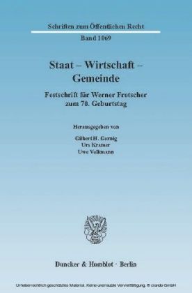 Staat - Wirtschaft - Gemeinde.