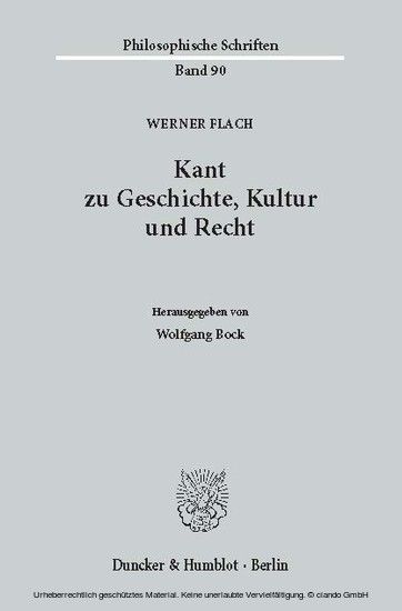 Kant zu Geschichte, Kultur und Recht. main product photo