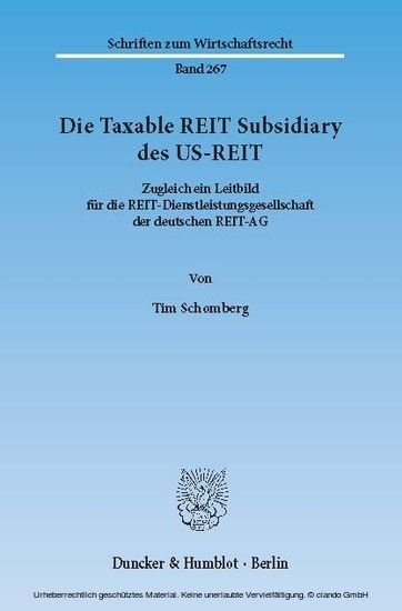 Die Taxable REIT Subsidiary des US-REIT. main product photo