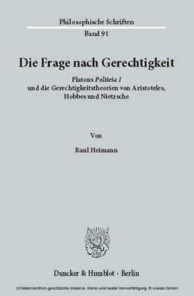 Die Frage nach Gerechtigkeit.