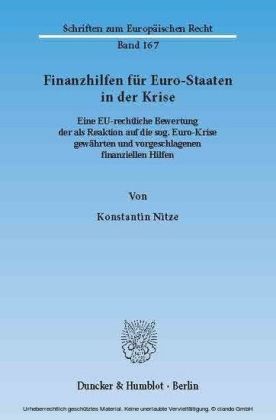 Finanzhilfen für Euro-Staaten in der Krise.