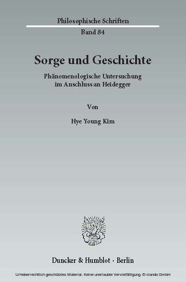 Sorge und Geschichte. main product photo