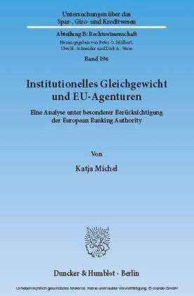 Institutionelles Gleichgewicht und EU-Agenturen.