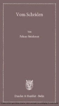 Vom Scheiden.