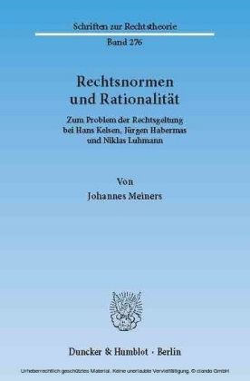 Rechtsnormen und Rationalität.