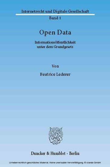 Open Data. main product photo