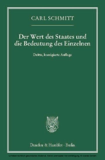 Der Wert des Staates und die Bedeutung des Einzelnen. main product photo