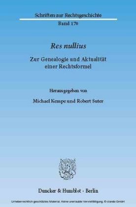 Res nullius.