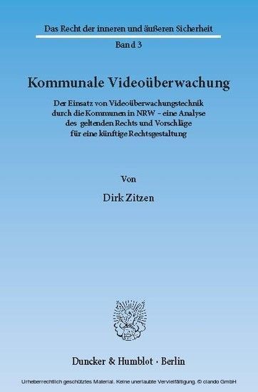 Kommunale Videoüberwachung. main product photo