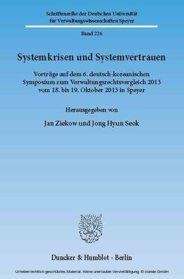 Systemkrisen und Systemvertrauen. main product photo