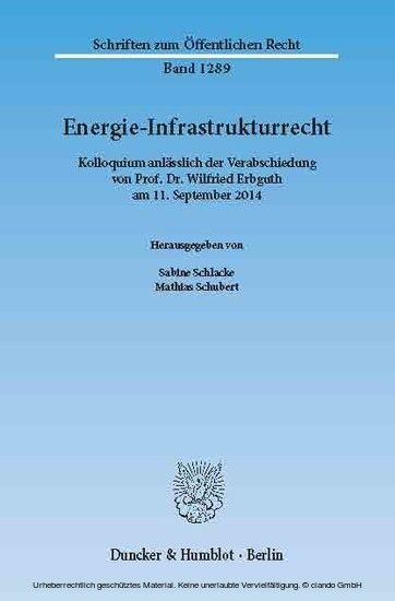 Energie-Infrastrukturrecht. main product photo