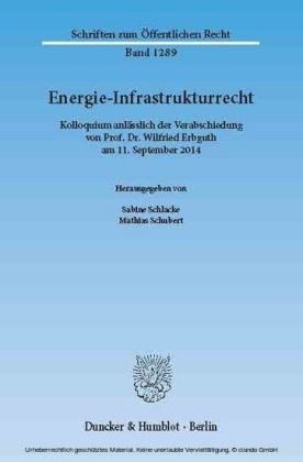 Energie-Infrastrukturrecht.