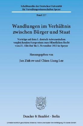 Wandlungen im Verhältnis zwischen Bürger und Staat.