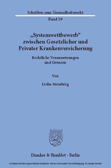 "Systemwettbewerb" zwischen Gesetzlicher und Privater Krankenversicherung. main product photo
