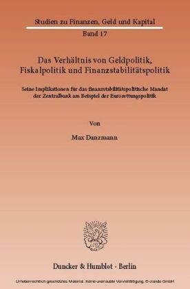 Das Verhältnis von Geldpolitik, Fiskalpolitik und Finanzstabilitätspolitik.