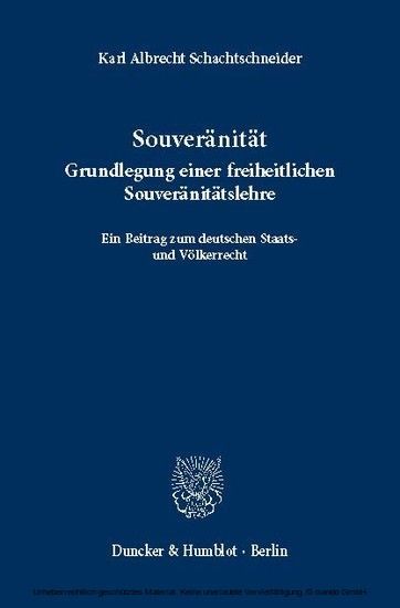 Souveränität. main product photo