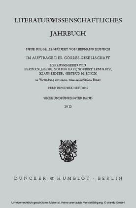 Literaturwissenschaftliches Jahrbuch.