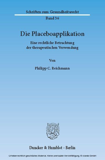 Die Placeboapplikation. main product photo