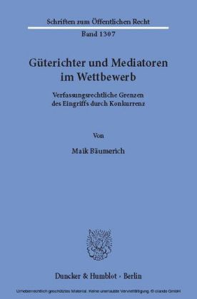 Güterichter und Mediatoren im Wettbewerb.