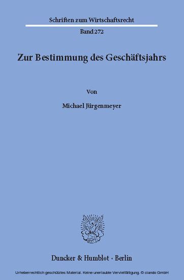 Zur Bestimmung des Geschäftsjahrs. main product photo