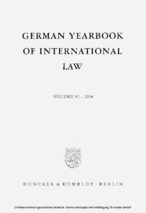 German Yearbook of International Law / Jahrbuch für Internationales Recht.