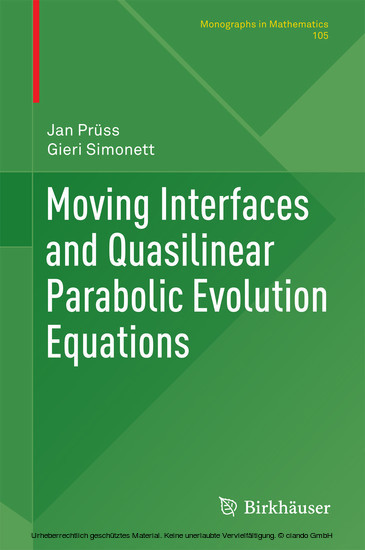 Moving Interfaces and Quasilinear Parabolic Evolution Equations main product photo