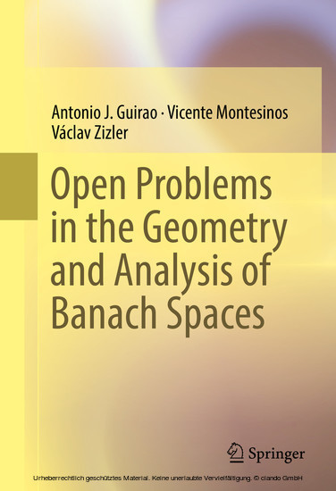 Open Problems in the Geometry and Analysis of Banach Spaces main product photo