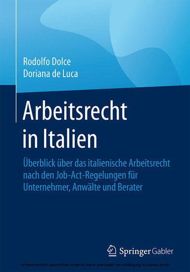 Arbeitsrecht in Italien main product photo