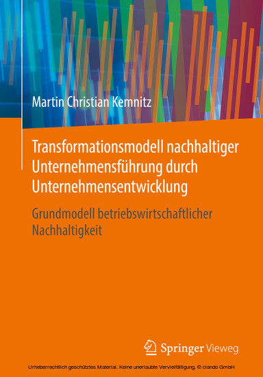 Transformationsmodell nachhaltiger Unternehmensführung durch Unternehmensentwicklung main product photo