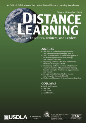 Distance Learning - Issue. Vol.13/1