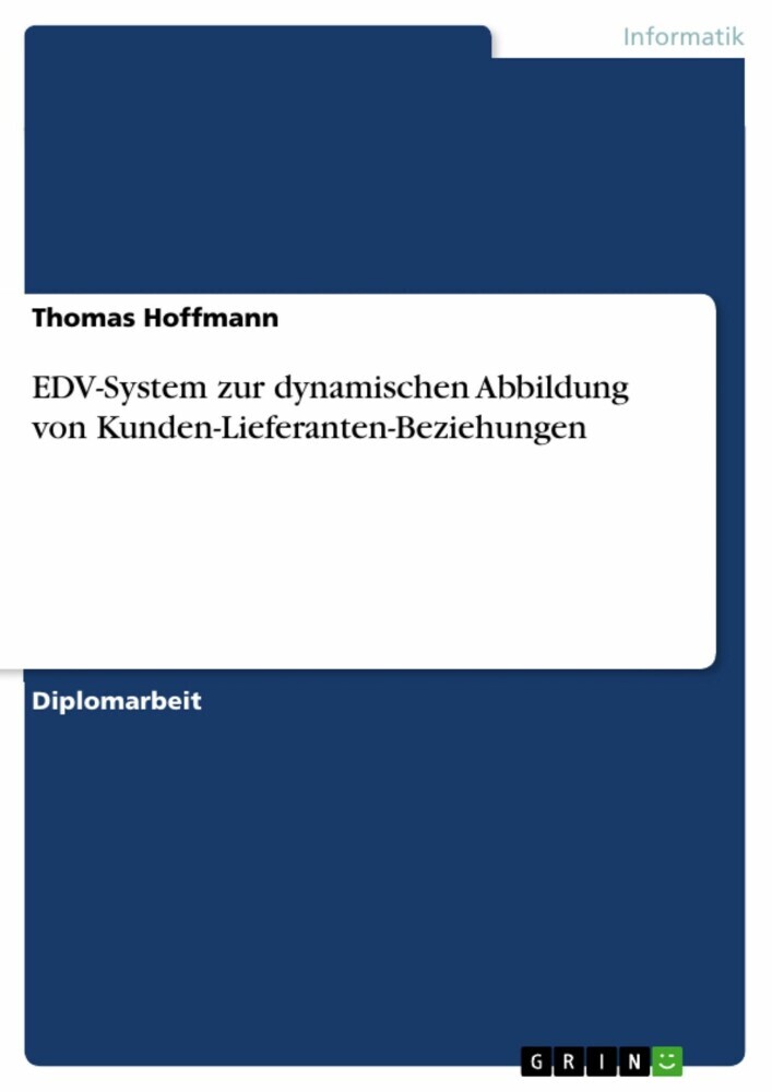 EDV-System zur dynamischen Abbildung von Kunden-Lieferanten-Beziehungen main product photo