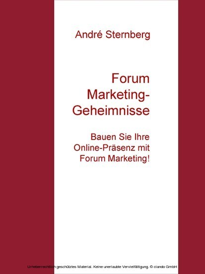 Forum Marketing-Geheimnisse main product photo