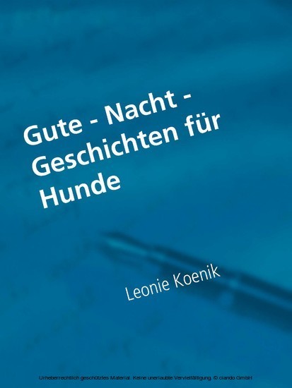 Gute - Nacht - Geschichten für Hunde main product photo
