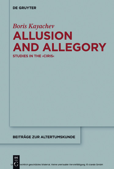 Allusion and Allegory main product photo